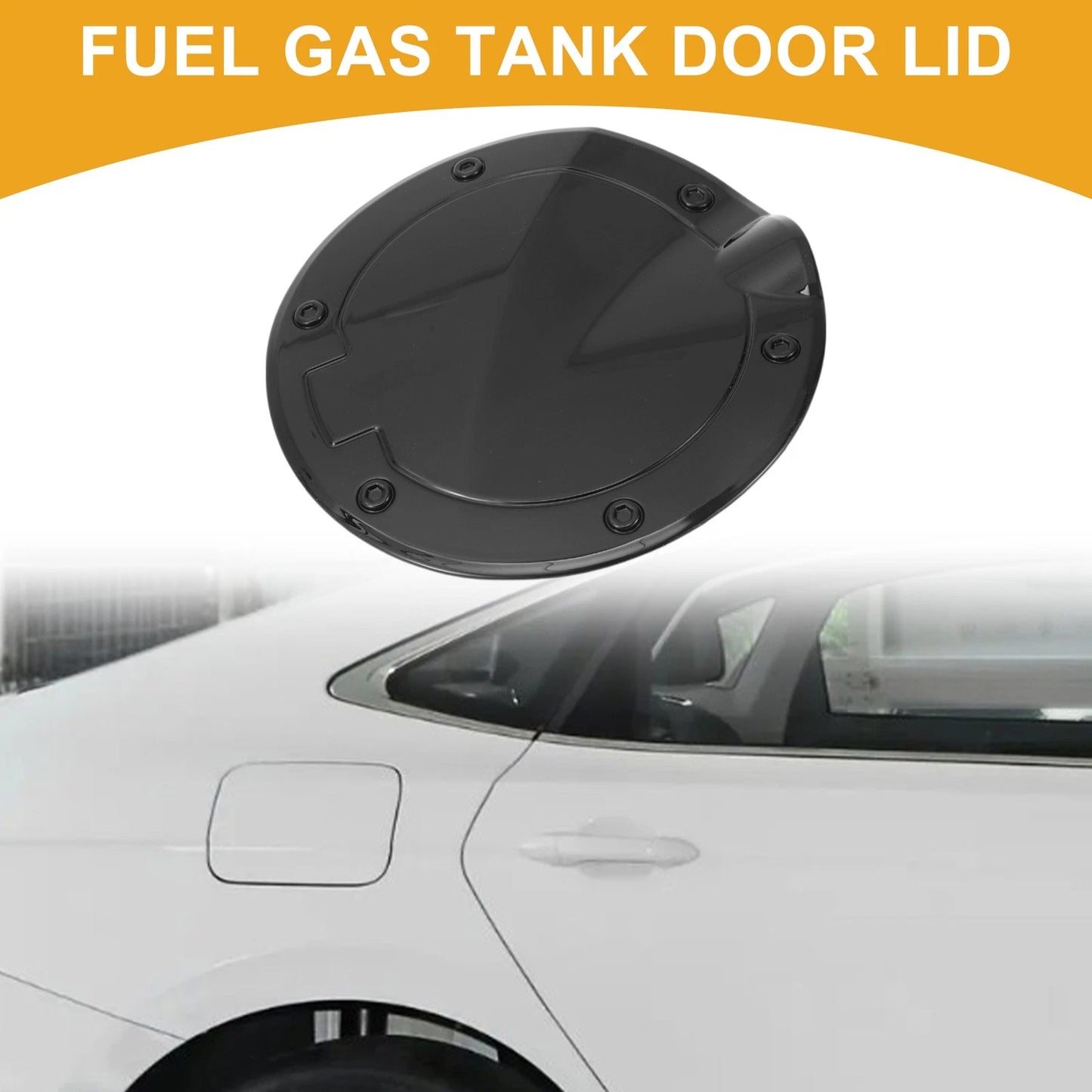 Fuel Tank Door Cap for Toyota Tundra 2022-2025 Black Filler Flap Cover