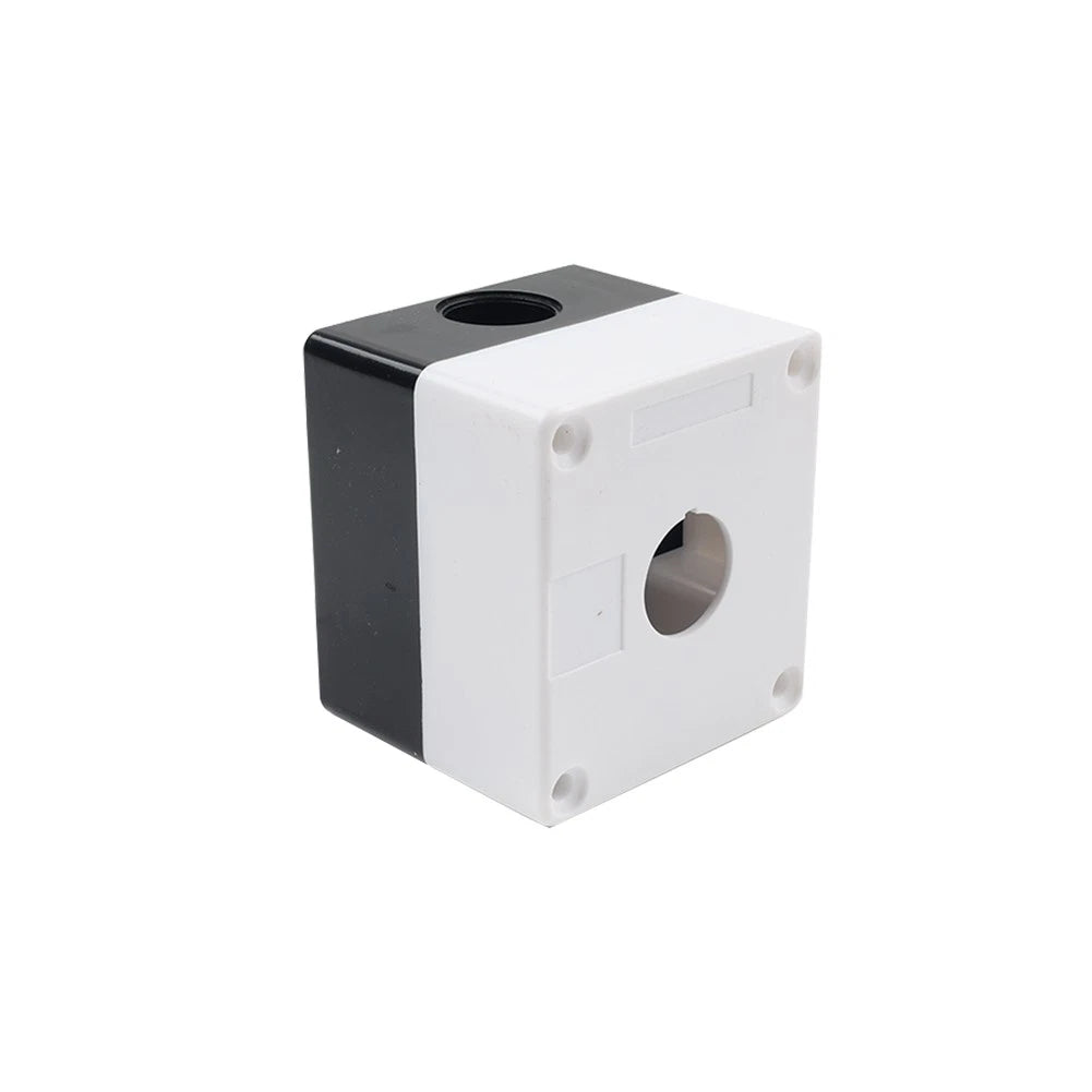 22mm Push Button Switch Box for Control Station - White & Black