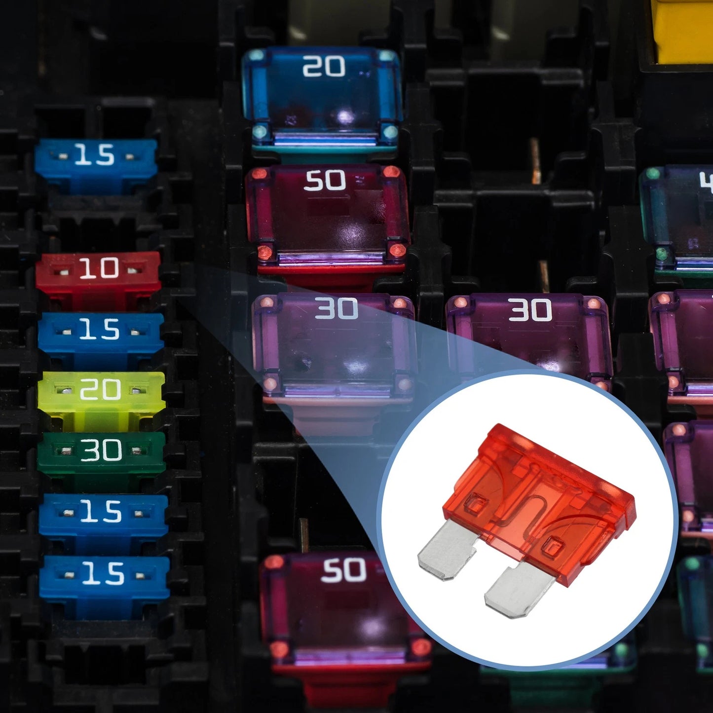 10x Blade Style Fuses 10A for Car Boat Truck SUV Motorcycle Red