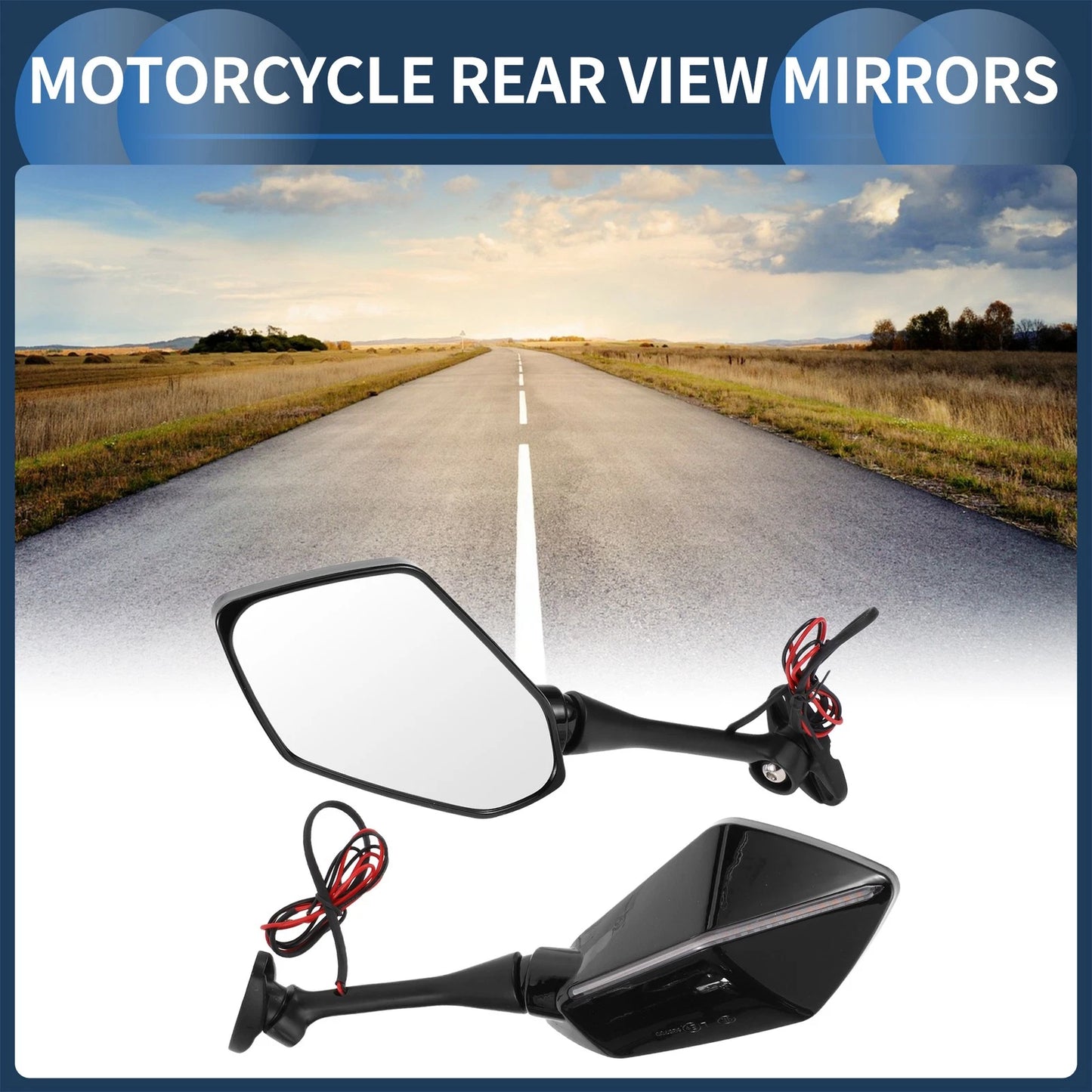 1set Rear View Mirrors for Suzuki GSX-R600GSX-R750 (2003–2017)