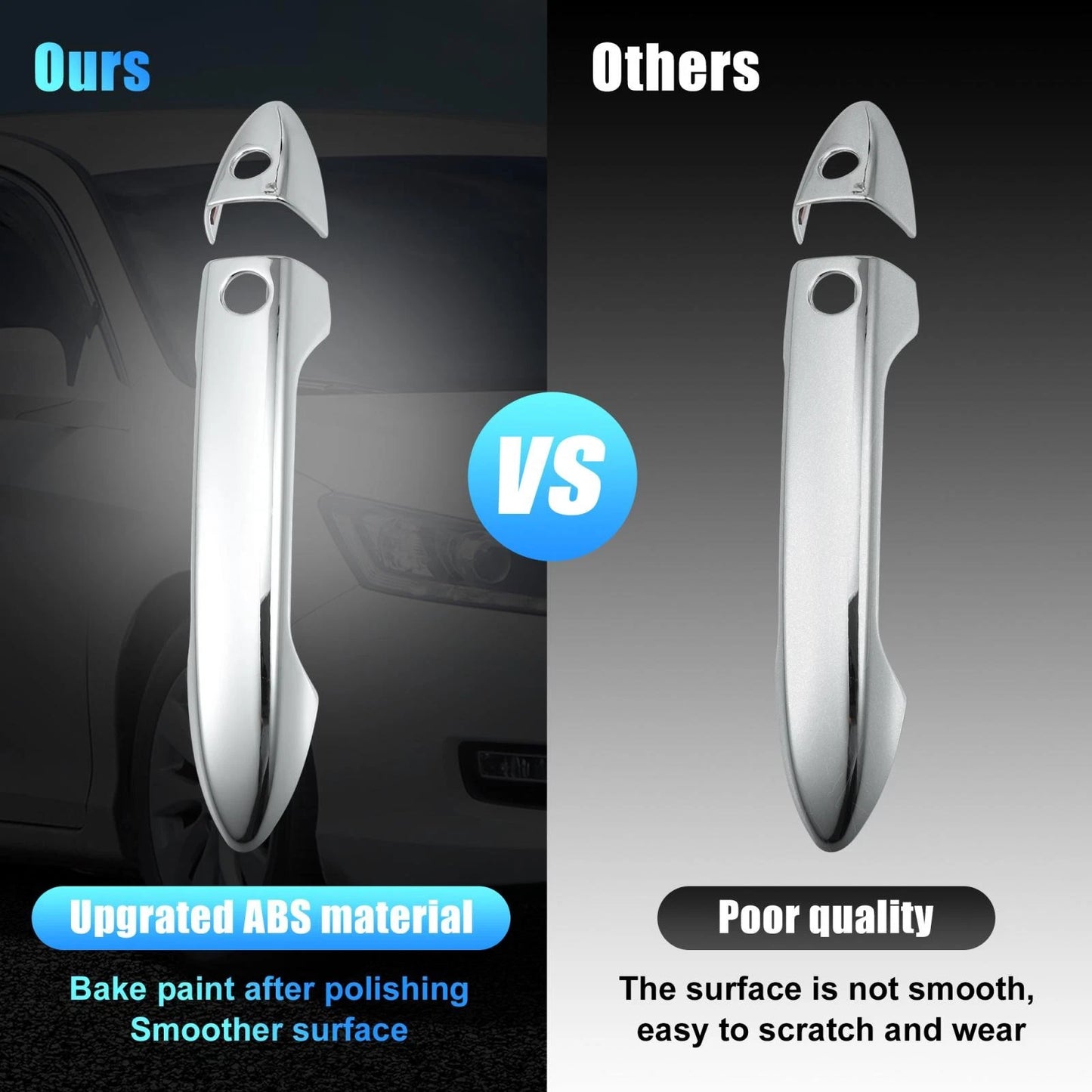 Car Door Handle Cover Trims Keyless for Honda Accord