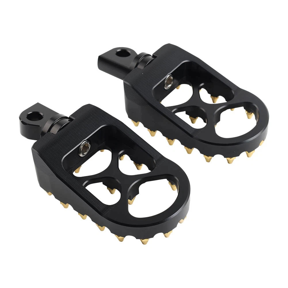 CNC Wide Fat Foot Pegs for Harley Dyna Sportster Fatboy (2000-2023)