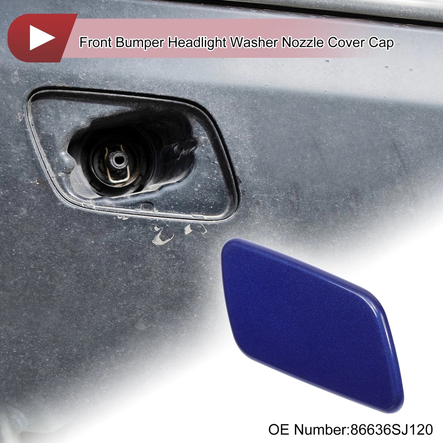 Front Right Washer Nozzle Cover for Subaru Forester (2018-2021) Blue