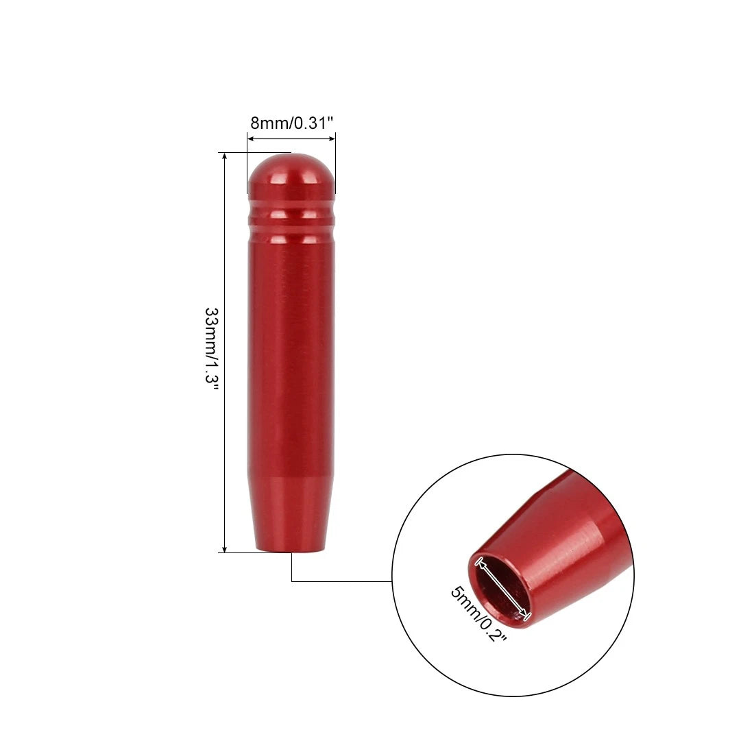 4 Pcs Red Aluminum Alloy Door Lock Knob Pins for BMW 3 Series (2007-2013)