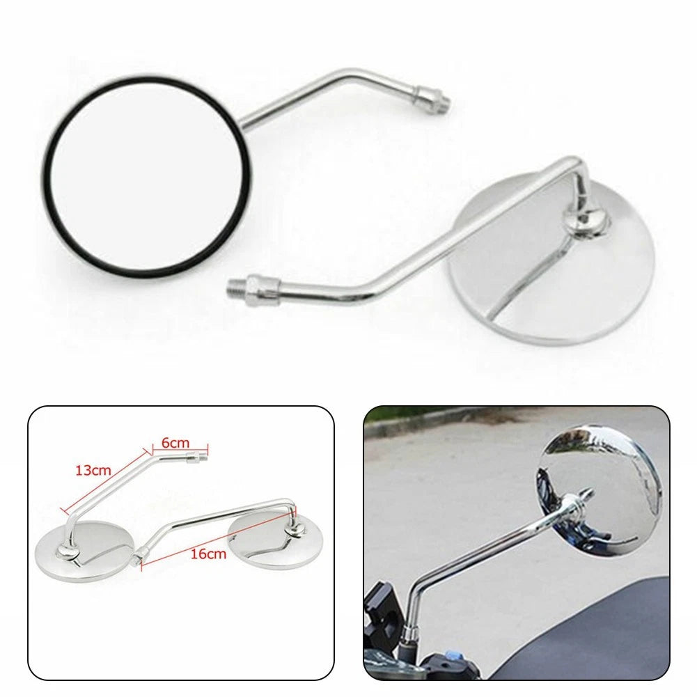 Rearview Round Mirrors / 10MM / for Suzuki GT 125/185/250/380/550/750