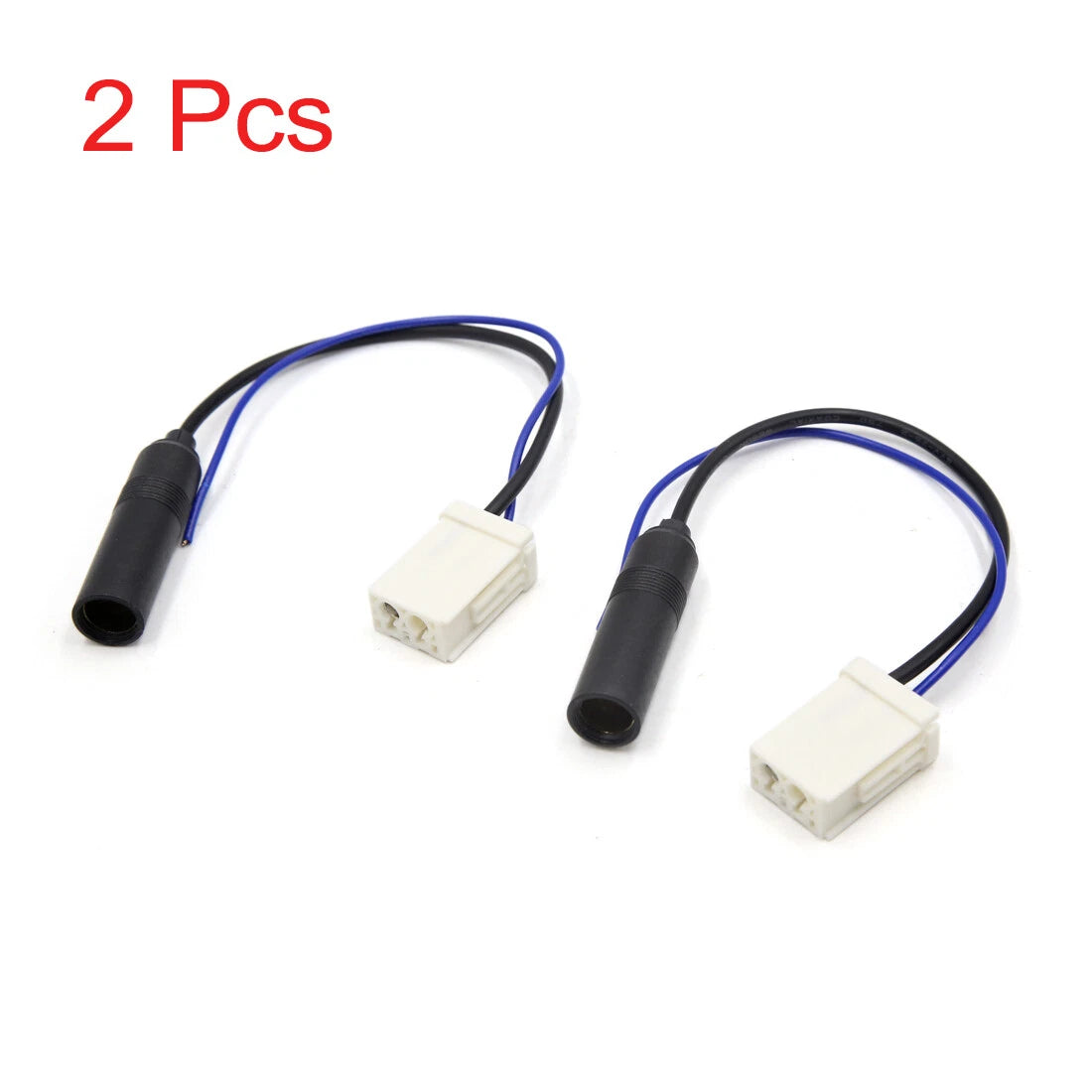 2 x Plastic Car Female Stereo Radio Antenna Wire Harness Cable for Toyota
