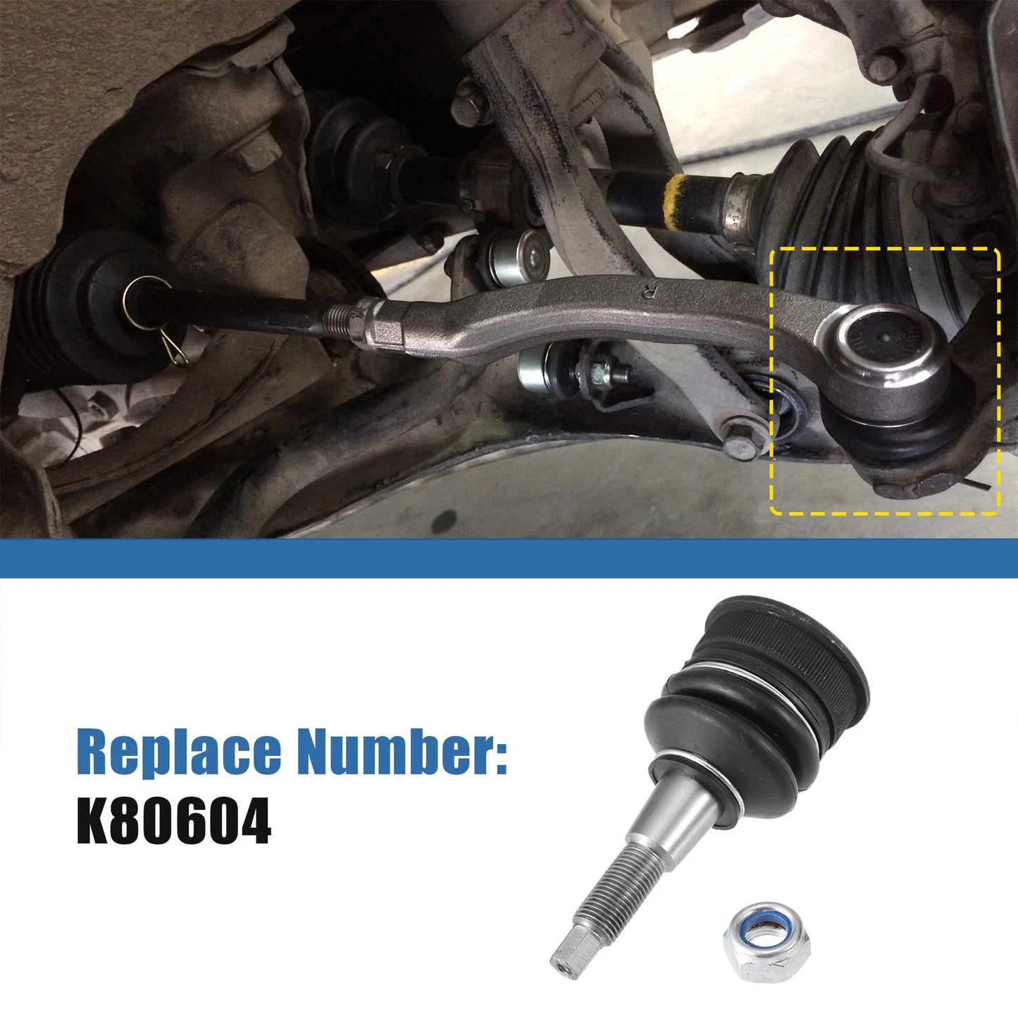2 x Front Upper Ball Joints for Jeep Commander (2006-2010)