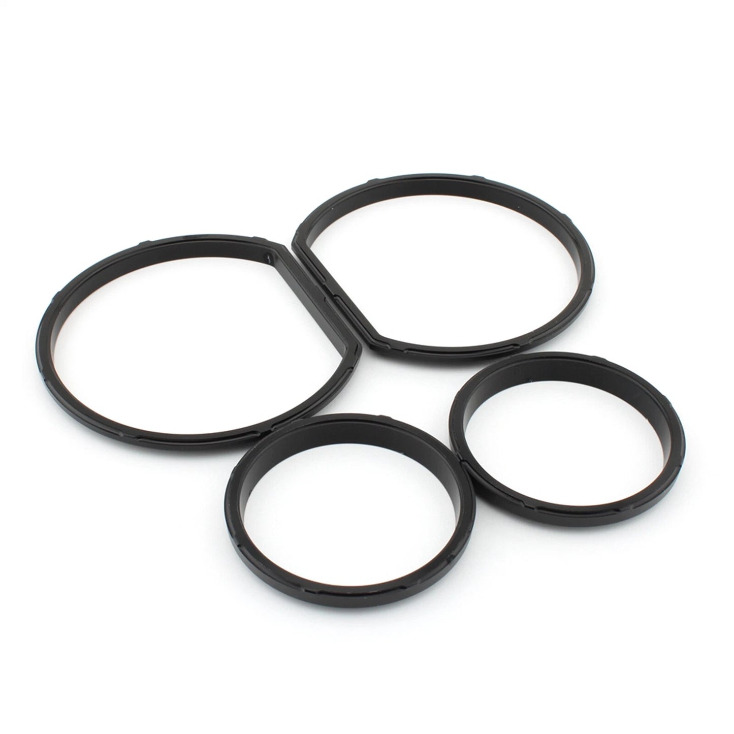 4pcs Black Gauge Bezel Kit for Harley Tri Glide (2014-2023)
