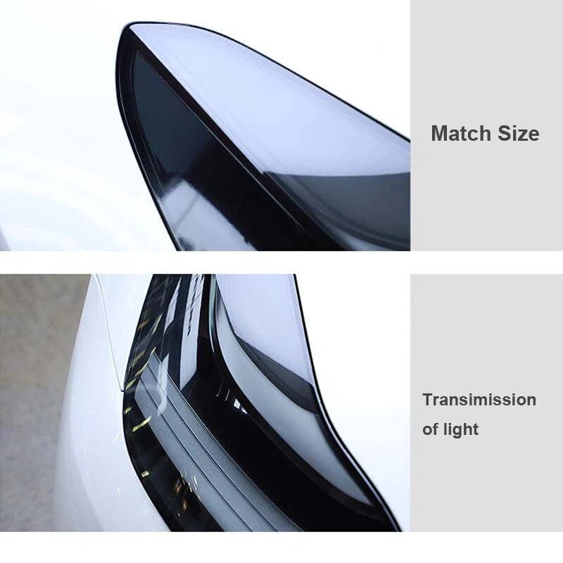 For Tesla Model 3 2016-2019 Smoky Noir TPU Headlight Sticker Protect Film Cover