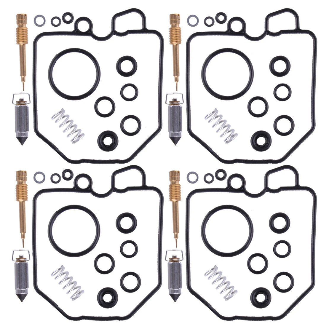 Set of 4 Carburetor Repair Kits for Honda CX650C GL650 Silver Wing 650 (1983)