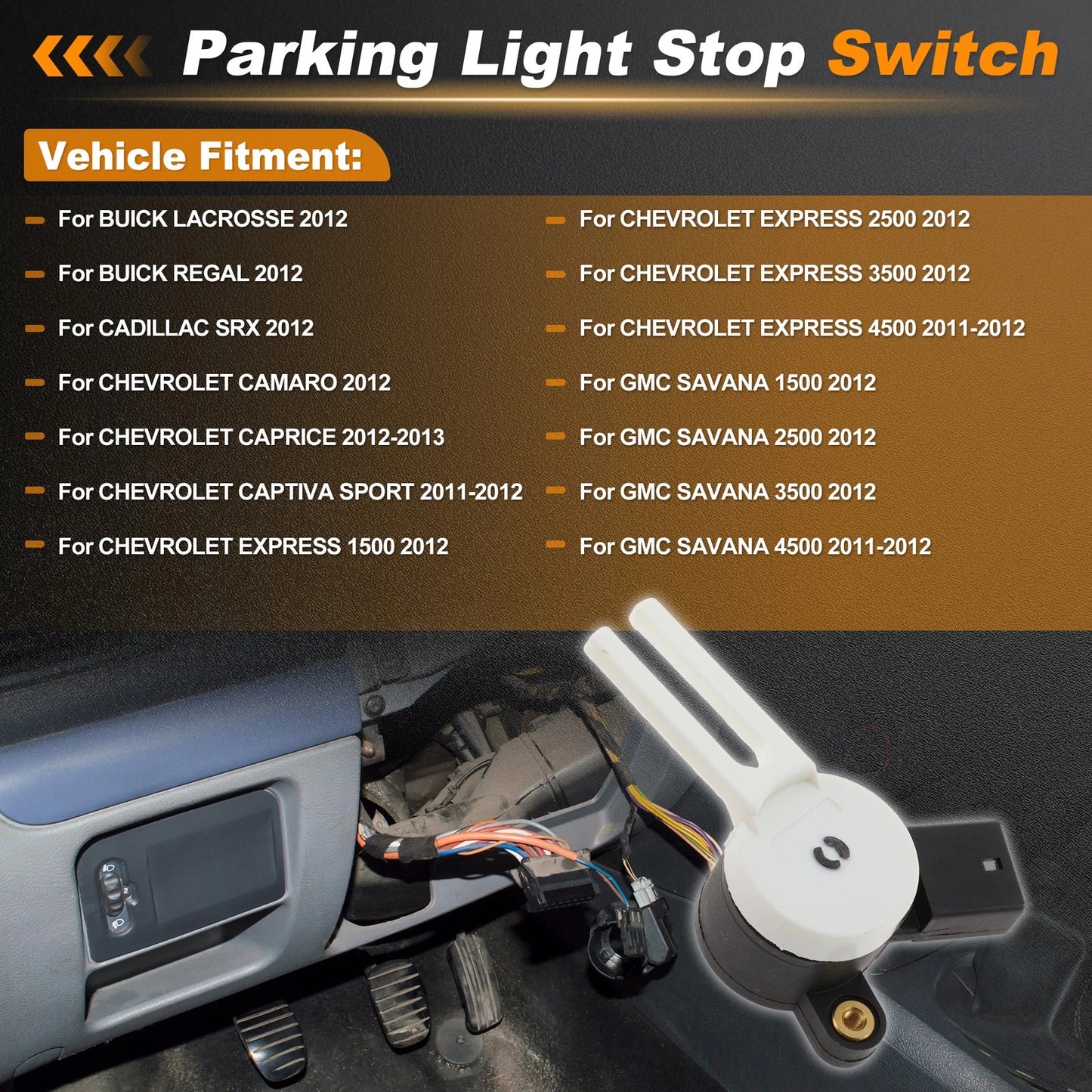 Brake Light Switch 12 for Buick LaCrosse (2012–2012)
