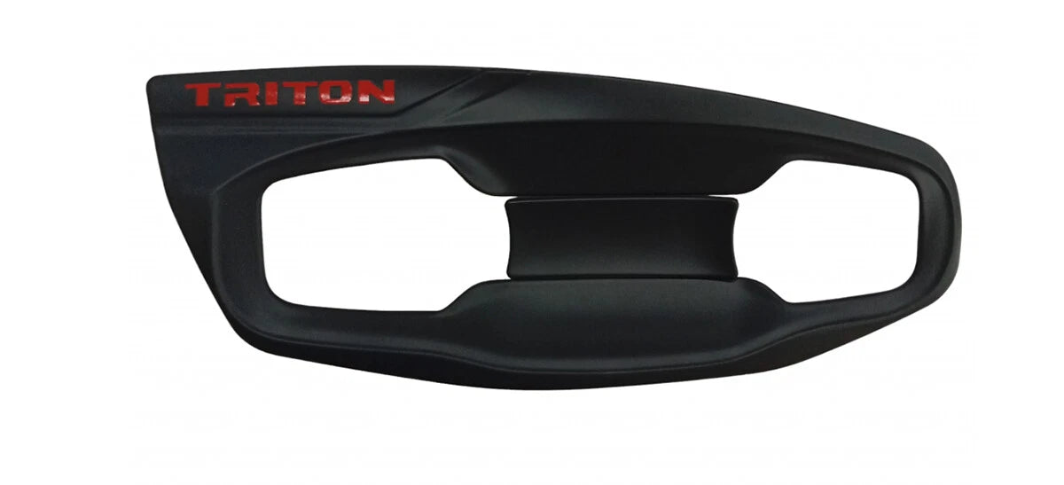 Matte Black 2 x Door Handle Bowl Cups for Mitsubishi L200 Triton (2024-2025)