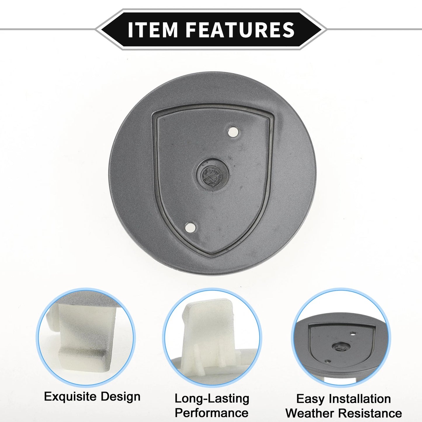 Wheel Hub Center Cap 76mm for Porsche 911 (1965 - 2021) Plastic