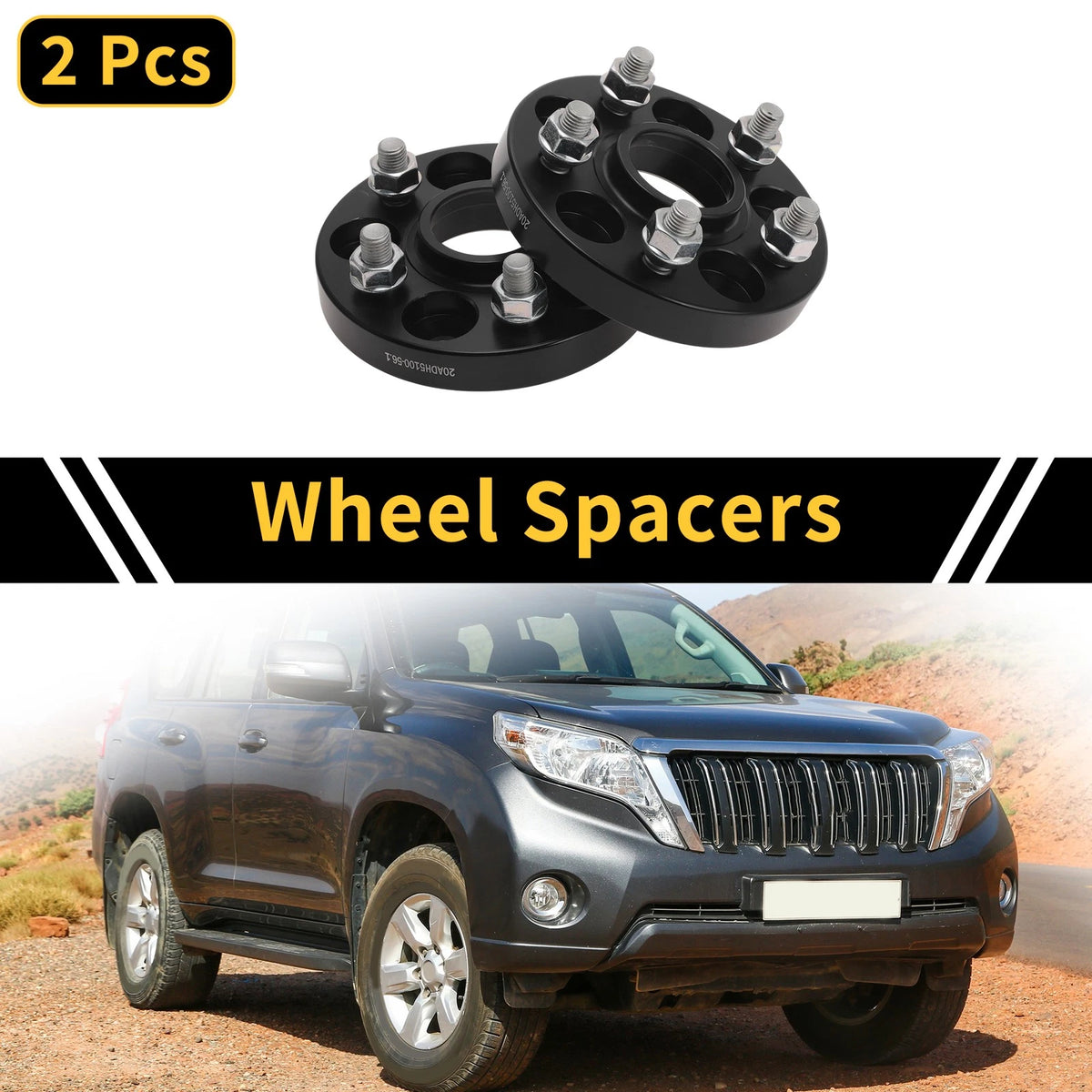 5x100mm Wheel Spacers 54.1mm for Toyota Land Cruiser (2003-2007)