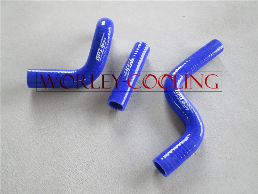 Silicone Hose for Kawasaki KX80/KX85/KX100 (1998-2013) - Blue 2 x