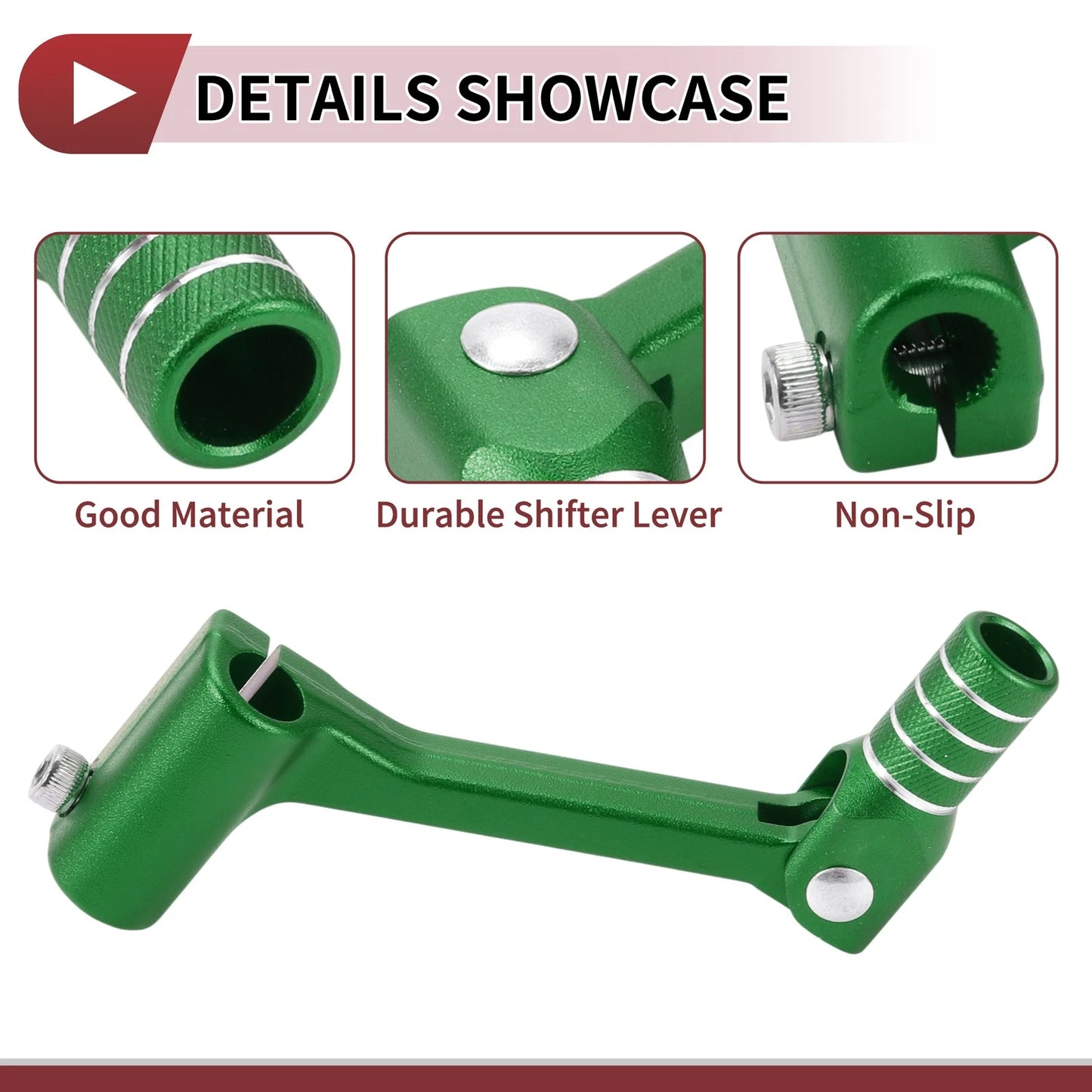 Folding Motorcycle Gear Shifter Lever for Bosuer Cheetah Green