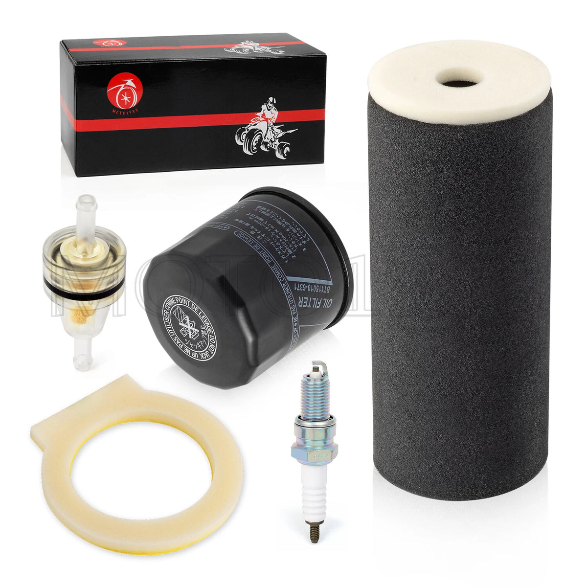 Air Filter, CAP, Oil Filter, Spark Plug for Yamaha Grizzly 660 YFM660 2002-2006