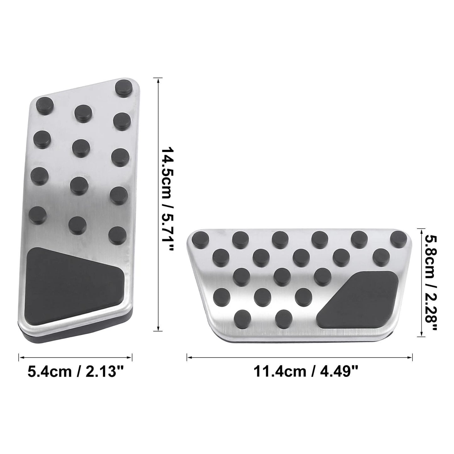 Non-Slip Accelerator Brake Pedal Pad Cover Kit for Jeep Wrangler (2007-2017)