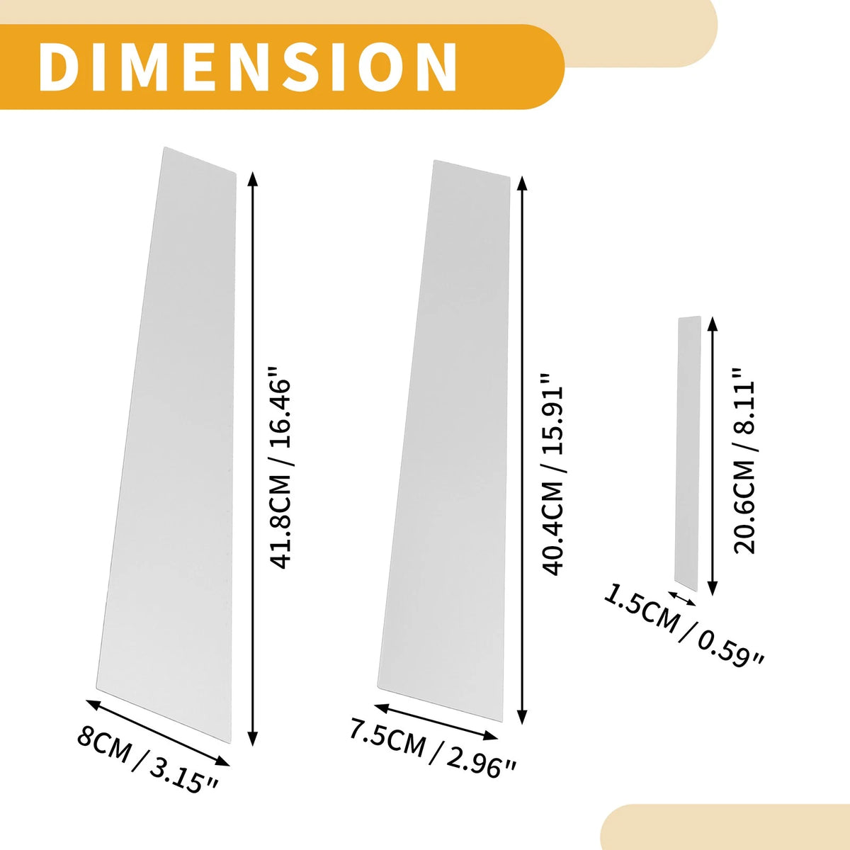 6 Pcs Door Pillar Window Trim for Toyota Mark X (2009-2019) Chrome Silver