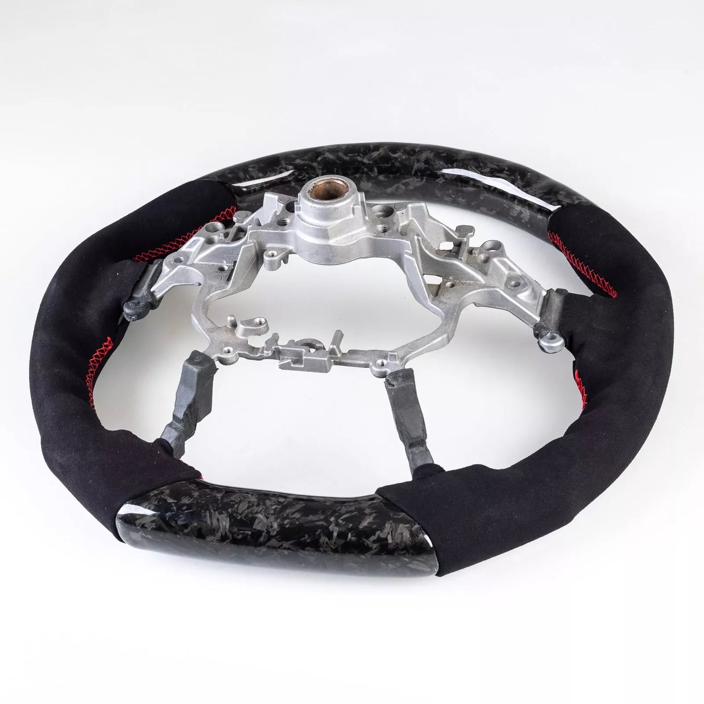 Forged Carbon Suede Steering Wheel for Toyota Land Cruiser Prado (2009-2023)