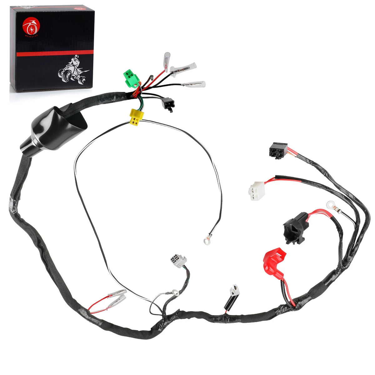 2x Wiring Harness 2x4 for Suzuki QuadSport LT80 (1989–1998)