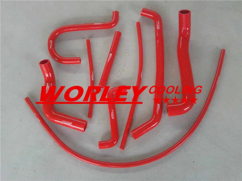 Silicone Radiator Coolant Hose Red for Ford Falcon AU1 AU2 4.0L 6 Cyl (1998-2002)