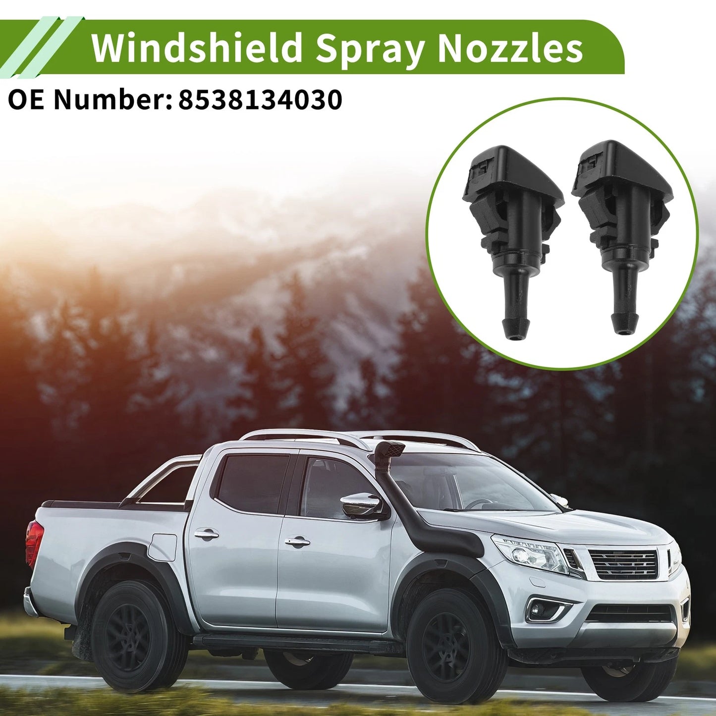 Windshield Washer Nozzle With Hose Connector 1 for Toyota