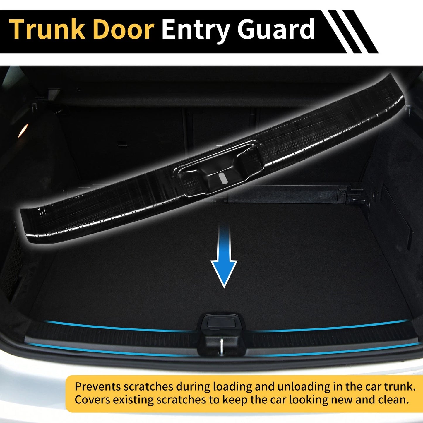 Bumper Guards Black for Toyota Highlander (2020-2024) 1 Pc