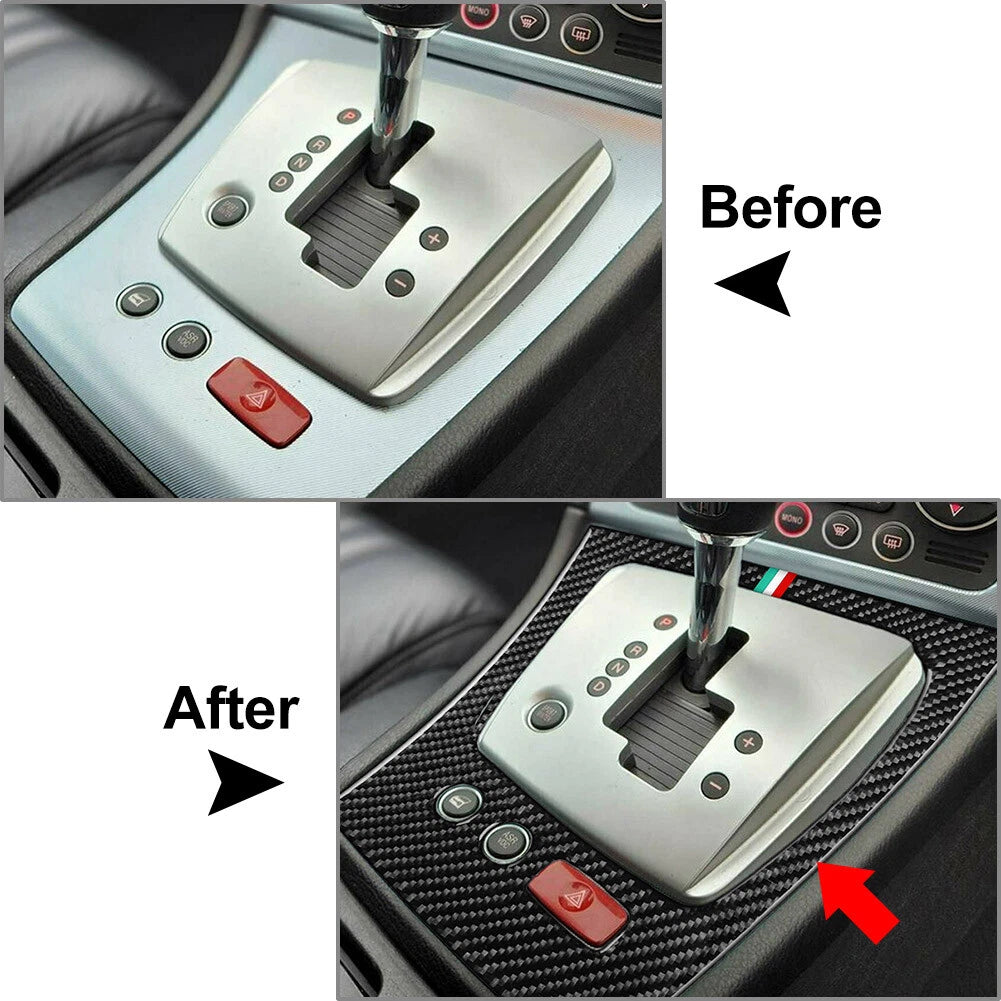Carbon Fiber Gear Shift Panel Cover for Alfa Romeo 159 Brera Spider (2006-2011)