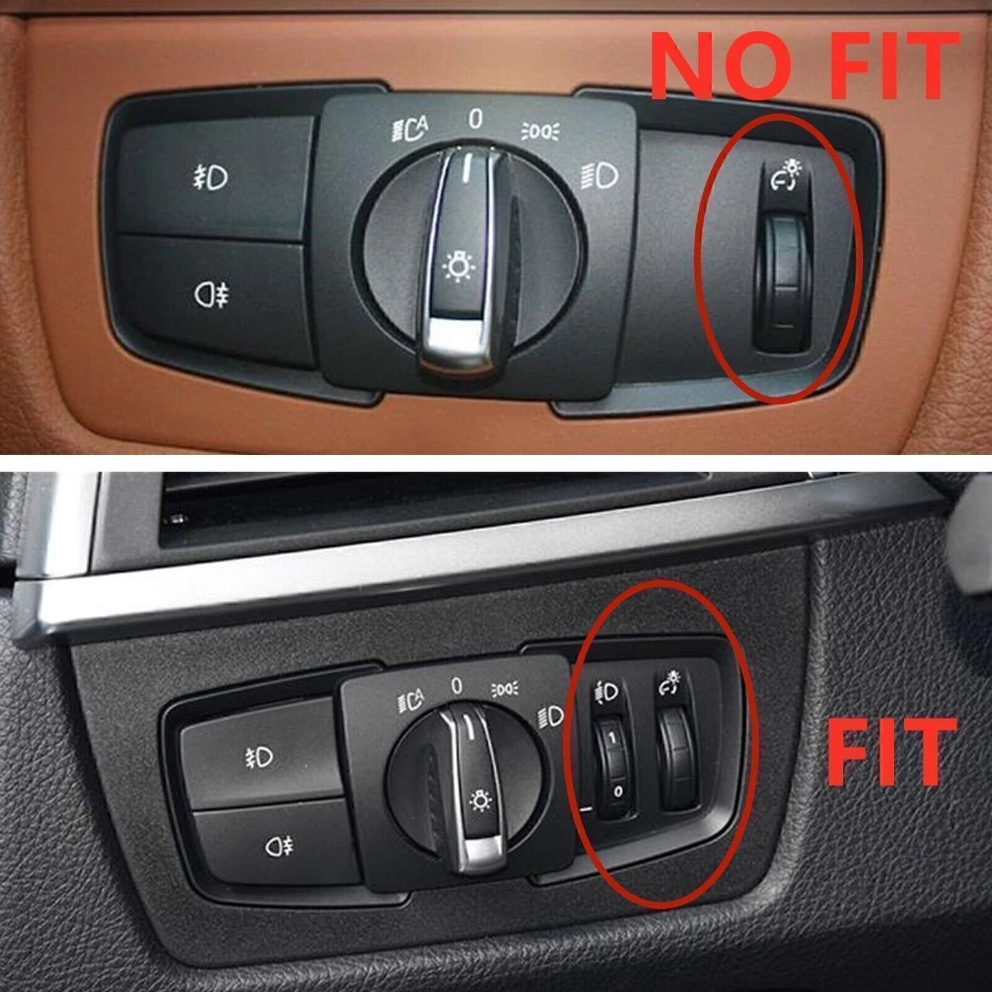 4pcs Headlight Switch Button Panel for BMW 1 Series F20 F21 (2012-2018)