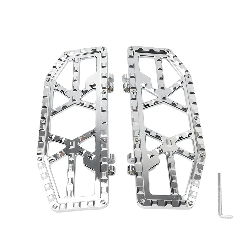 Chrome Rider Driver Floorboards Foot Pegs for Harley Electra Glide