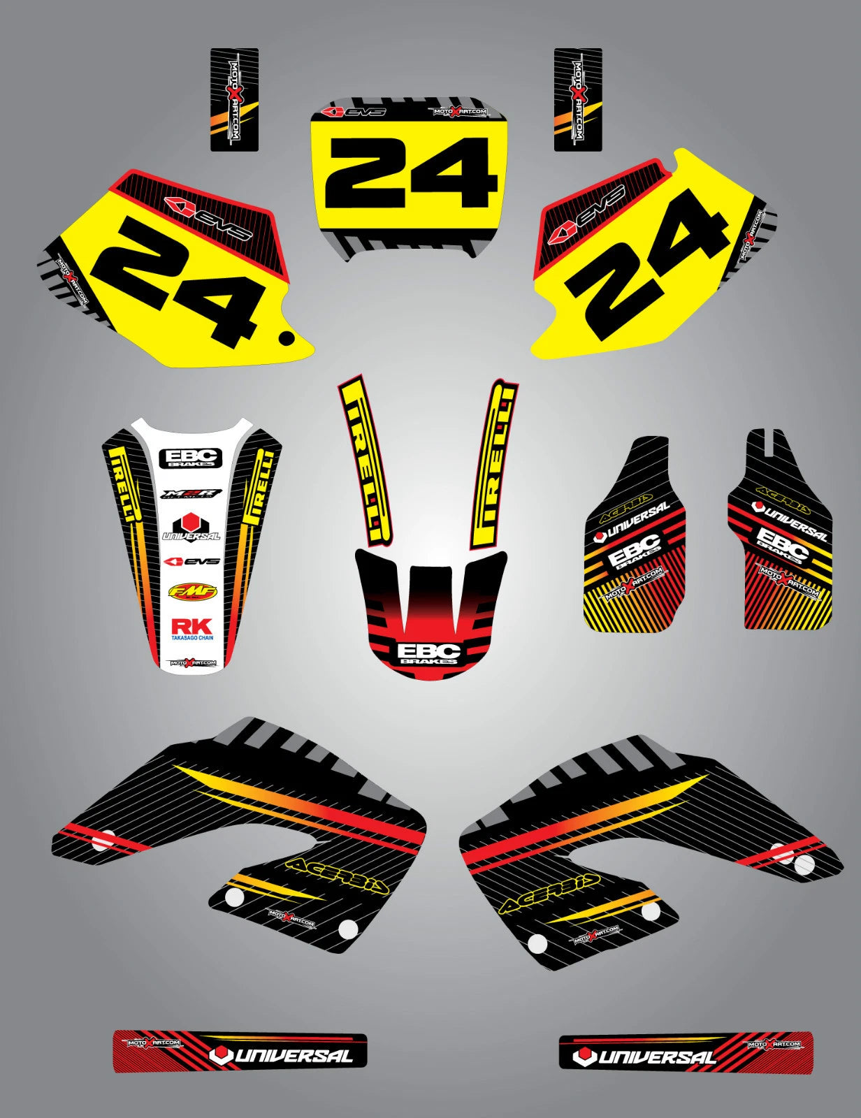 Full Custom Graphic Kit for Honda CR 250 (2002-2013)
