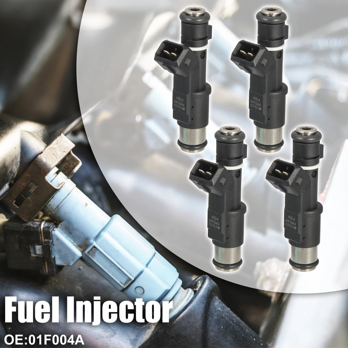 4 Pcs Petrol Fuel Injector Nozzle for Peugeot 406 2.2L (2000-2004)