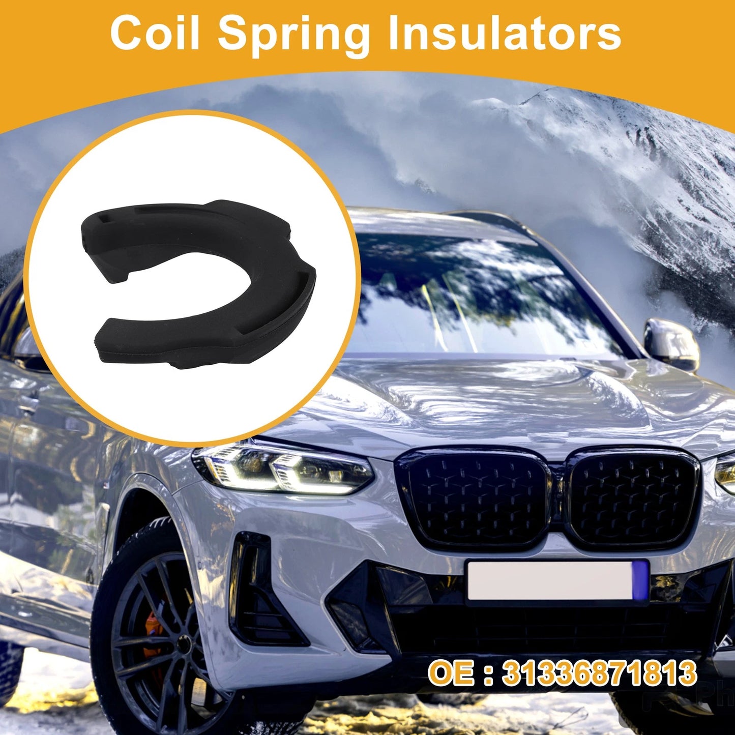 Coil Spring Insulators for BMW X4 2018-2019 Rubber 1 x Pc