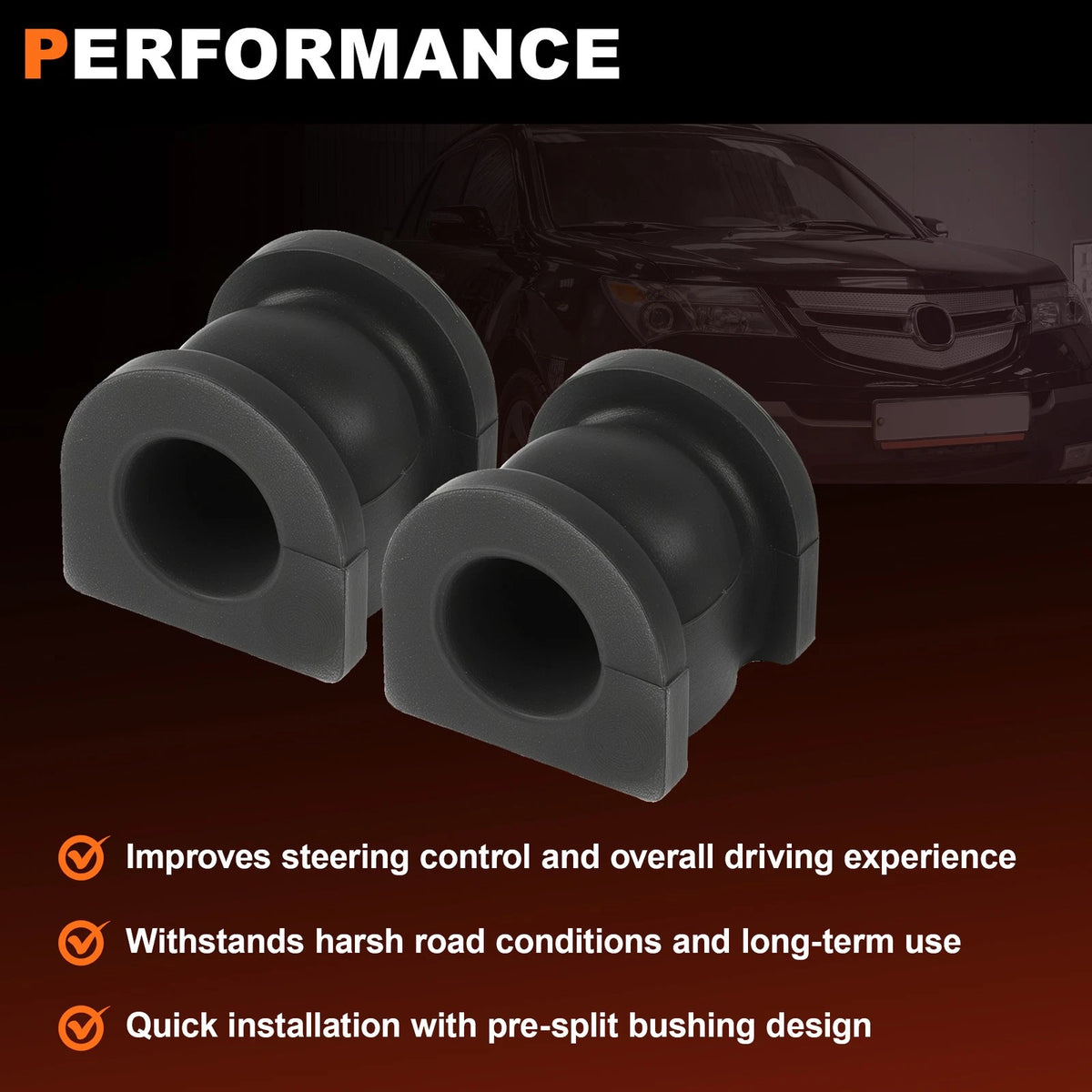 K202181 Front Sway Bar Bushings Stabilizer Bar for Honda Odyssey Pilot Acura