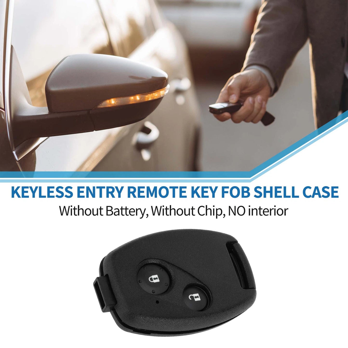 Keyless Entry Remote Key Fob Shell Case for Honda Civic (2006-2013)