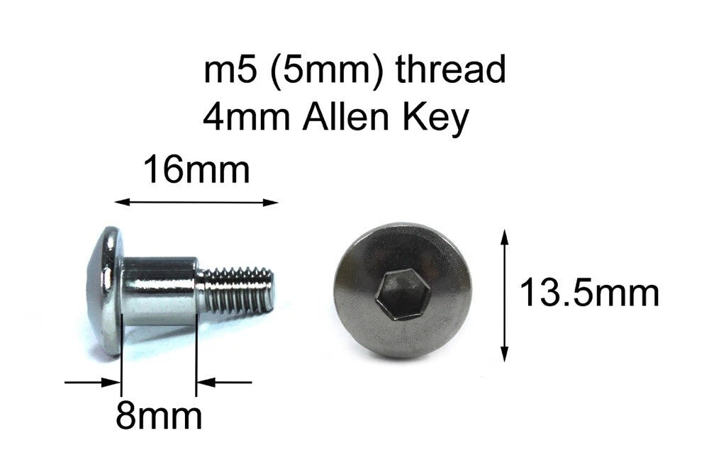 10x Stainless Fairing Bolts m5 x 16mm with 8mm Shoulder for Yamaha