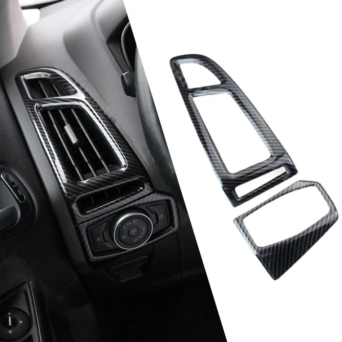 2 x AC Air Vent Grille Frame Trim Covers for Ford Focus (2012-2017)
