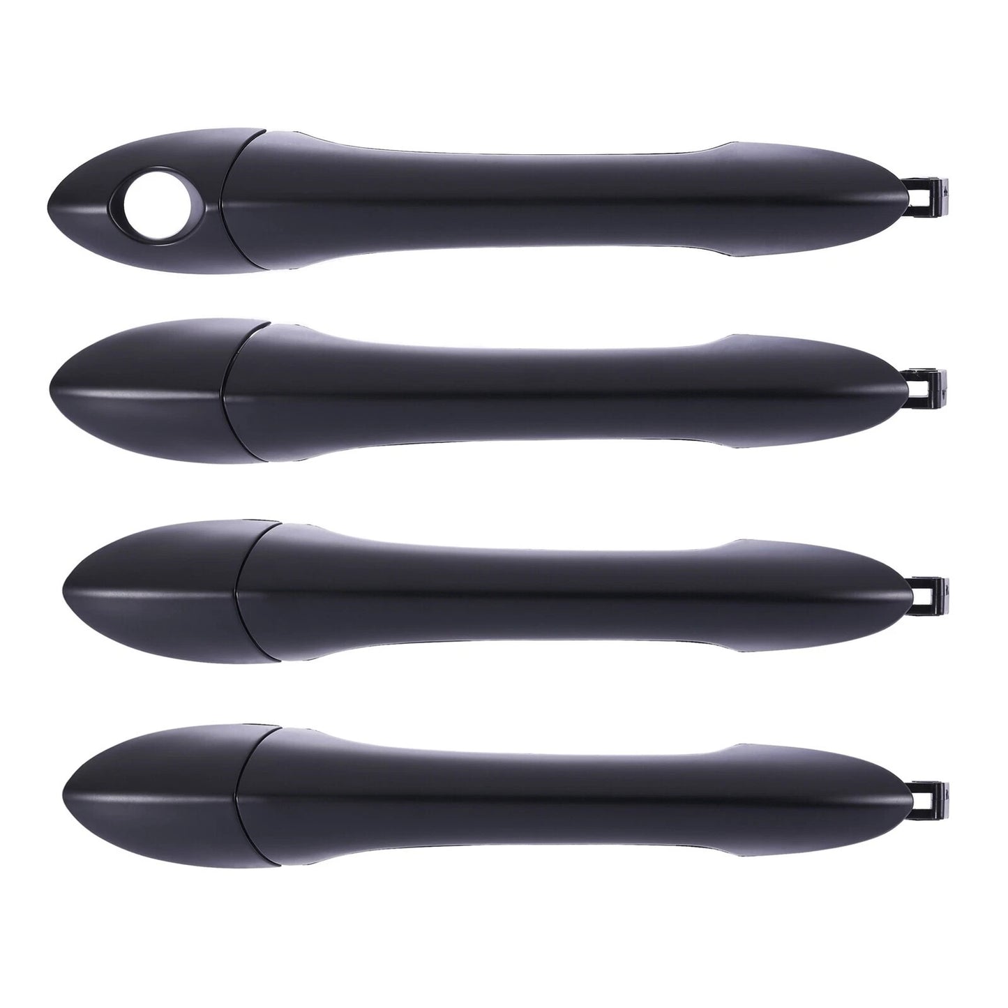 4pc Front/Rear Left & Right Outer Door Handles Blk Hyundai Sonata (2010–2014)