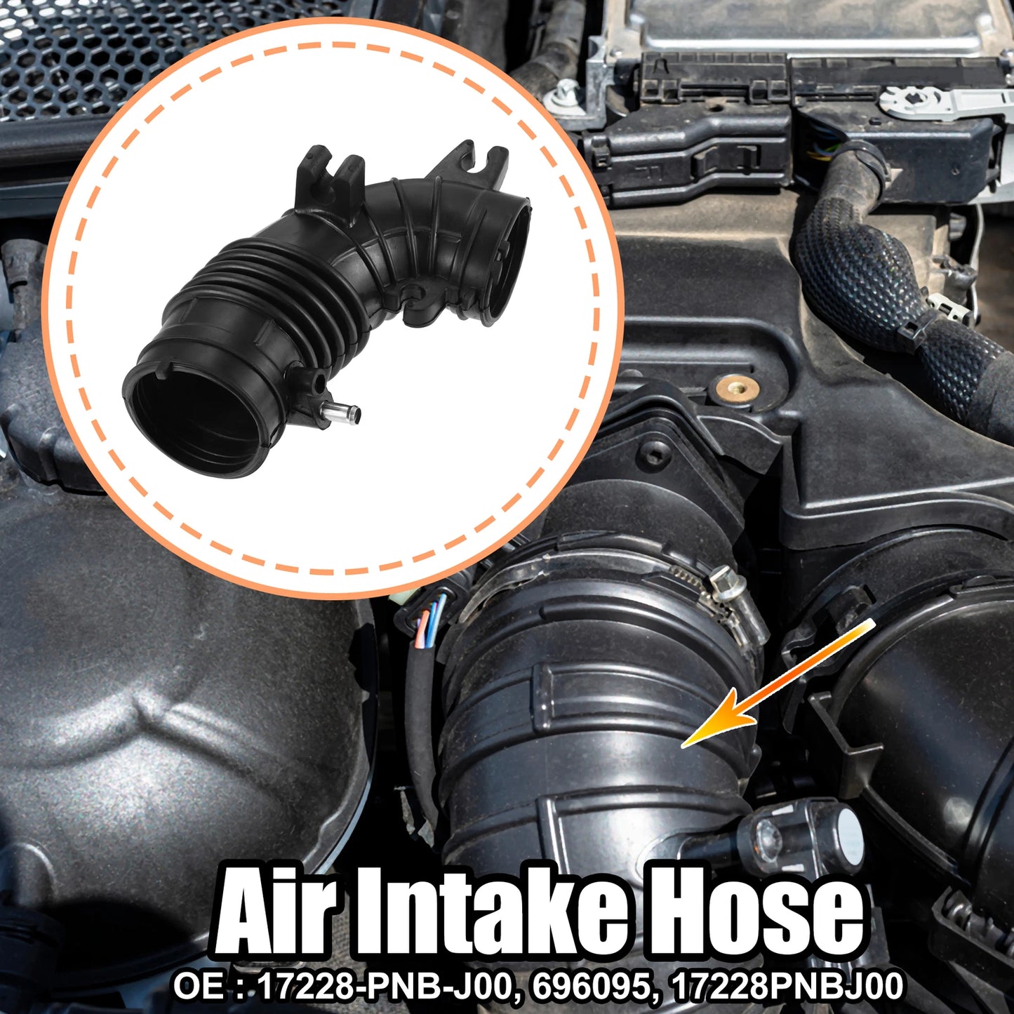 Engine Air Intake Hose Pipe for Honda CR-V (2002-2006)