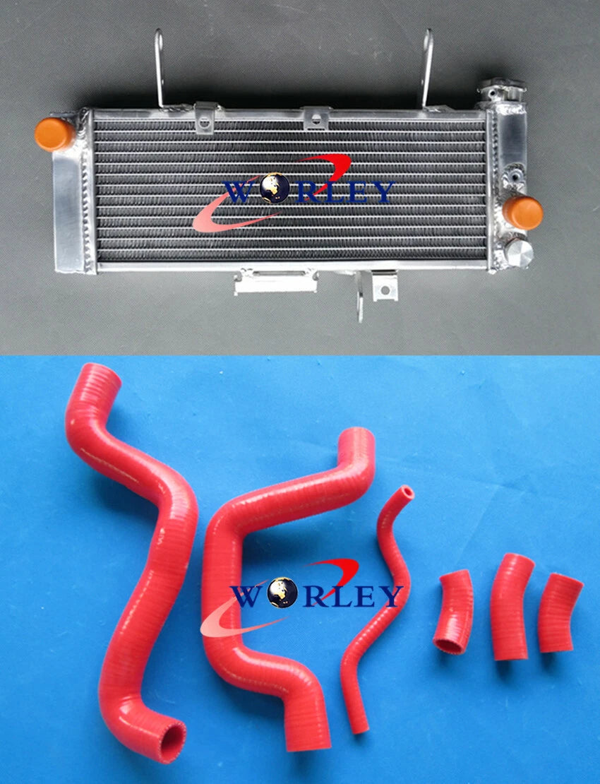 Aluminum Radiator + Blue Hose for Suzuki SV650N SV650 2003-2004