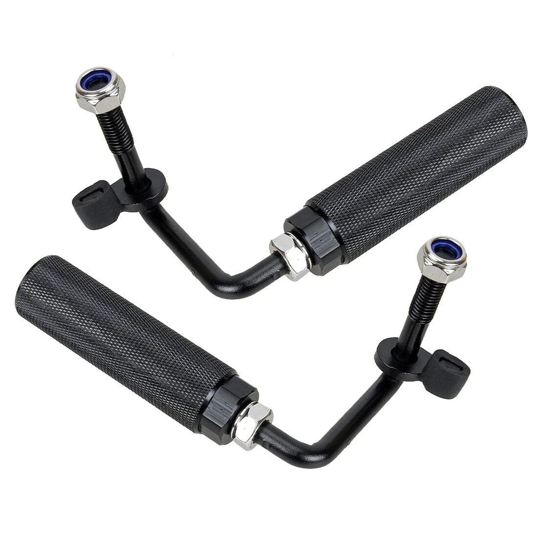 Pair Door Hinge Foot Pegs for 2007-2020 Jeep Wrangler JK JKU JL