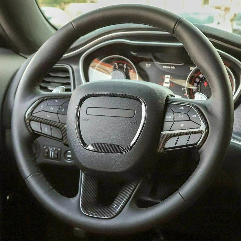 Steering Wheel Trim Cover for Dodge Challenger Charger Durango 2015-2023