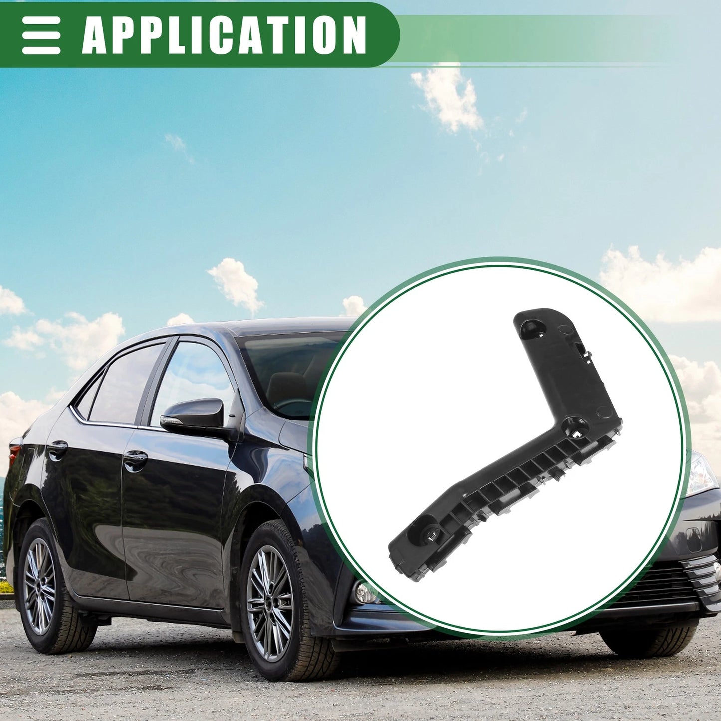 Front Left Bumper Support Bracket for Toyota Corolla (2014–2016)