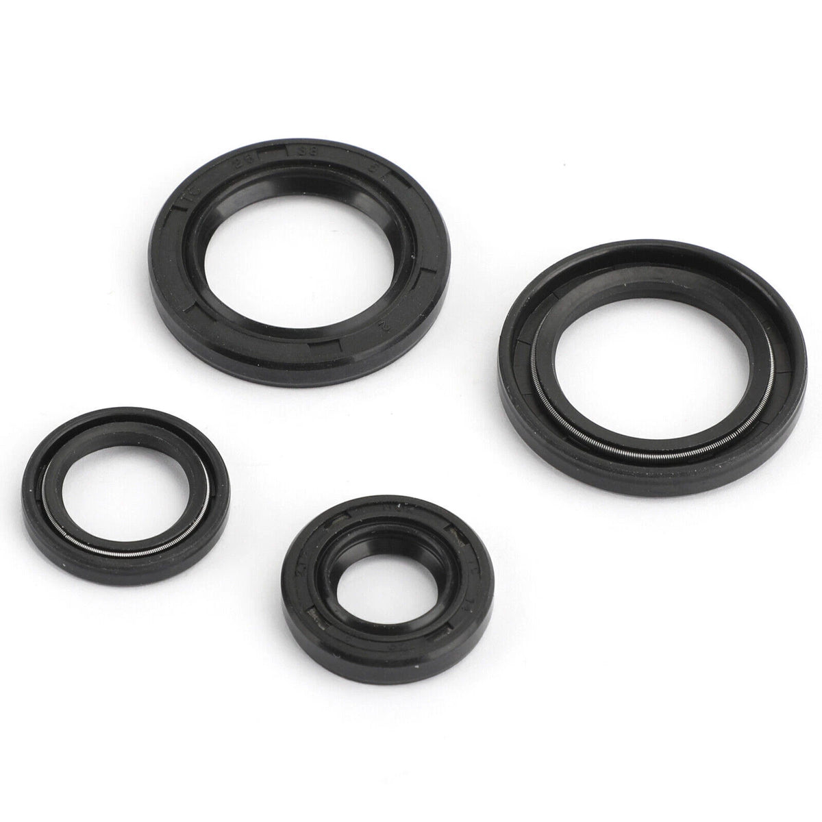 8 Piece Shaft Seal Set for Yamaha DT MX 125 175 IT 175 YZ 125 (1974-1983)