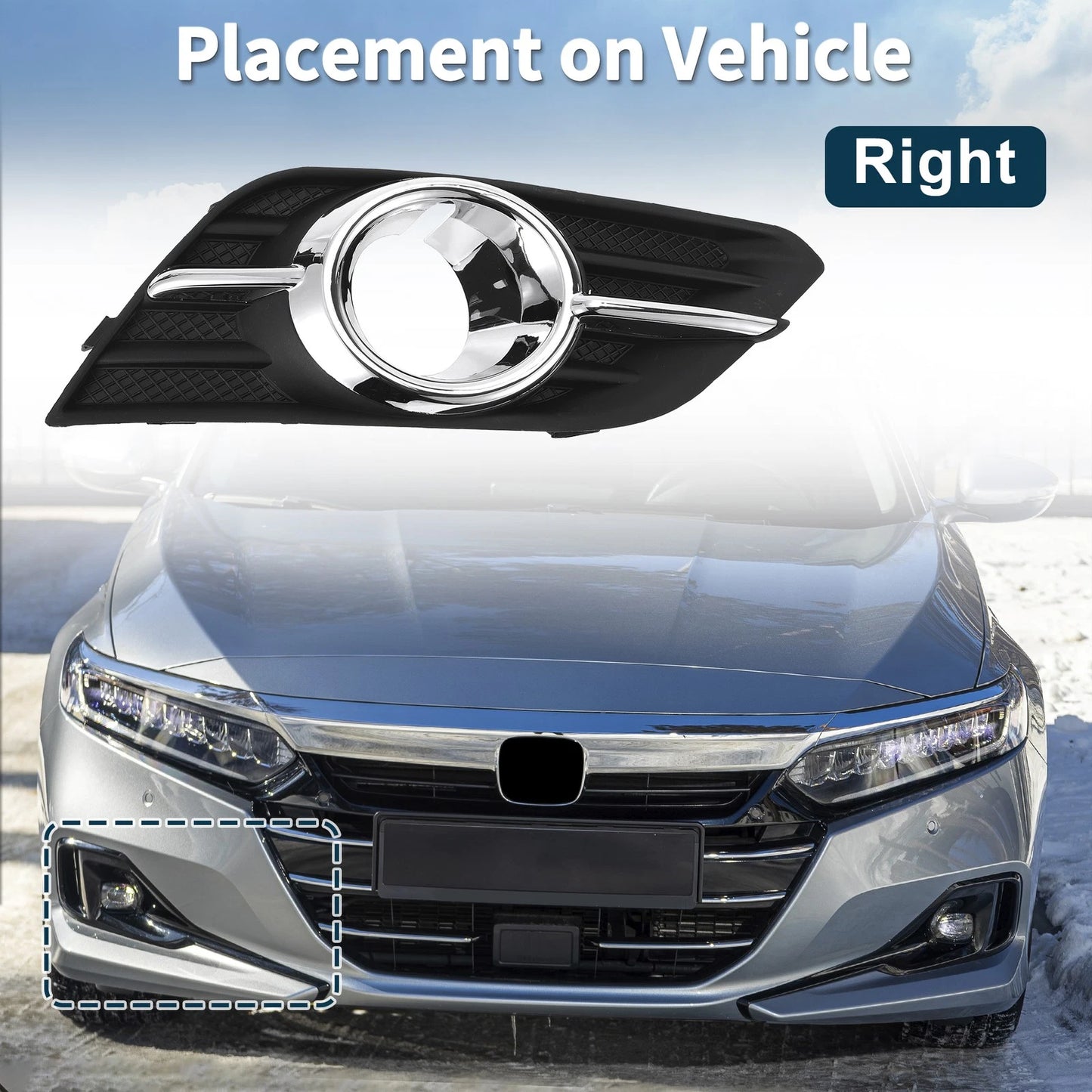 1 x Front Right Fog Light Grill for Buick Encore (2013–2016)
