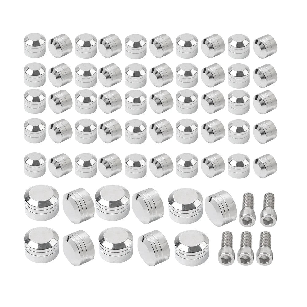 Chrome Engine Topper Screw Bolt Cap for Harley Twin Cam Softail (2007-2017)