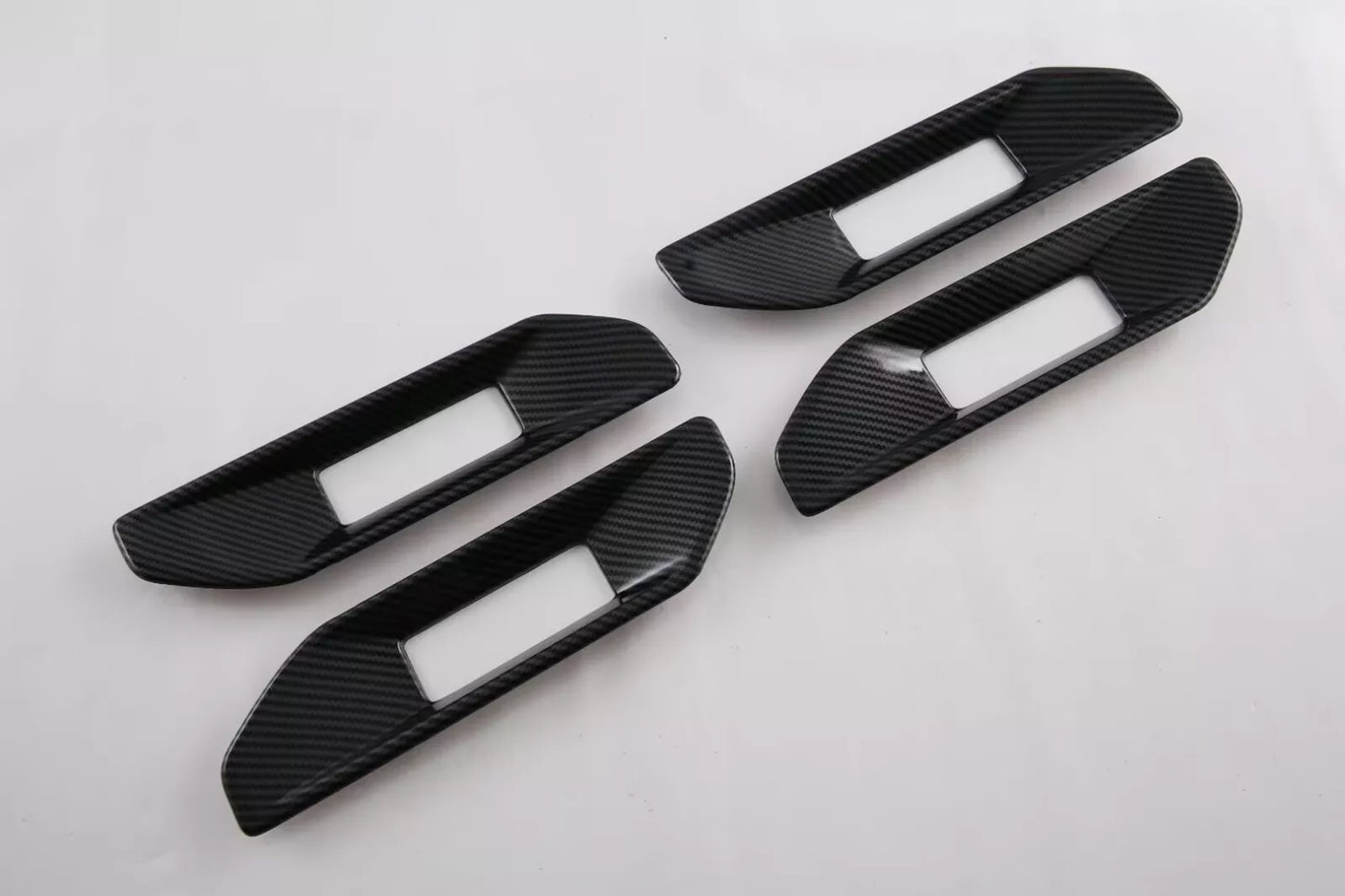 Inner Door Armrest Lid Frame Carbon Fiber Cover Trim for Ford Ranger (2023)