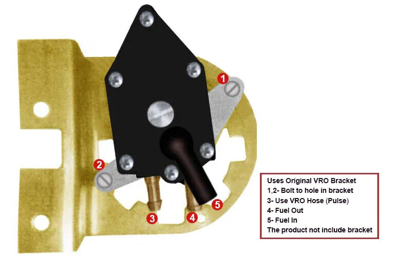 Johnson Evinrude Fuel Pump Kit 3 CYL 60-70HP for All VRO Models