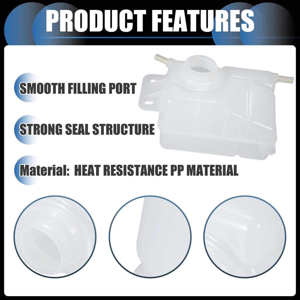 Coolant Expansion Recovery Overflow Tank for Chevrolet Aveo (2004 - 2008)